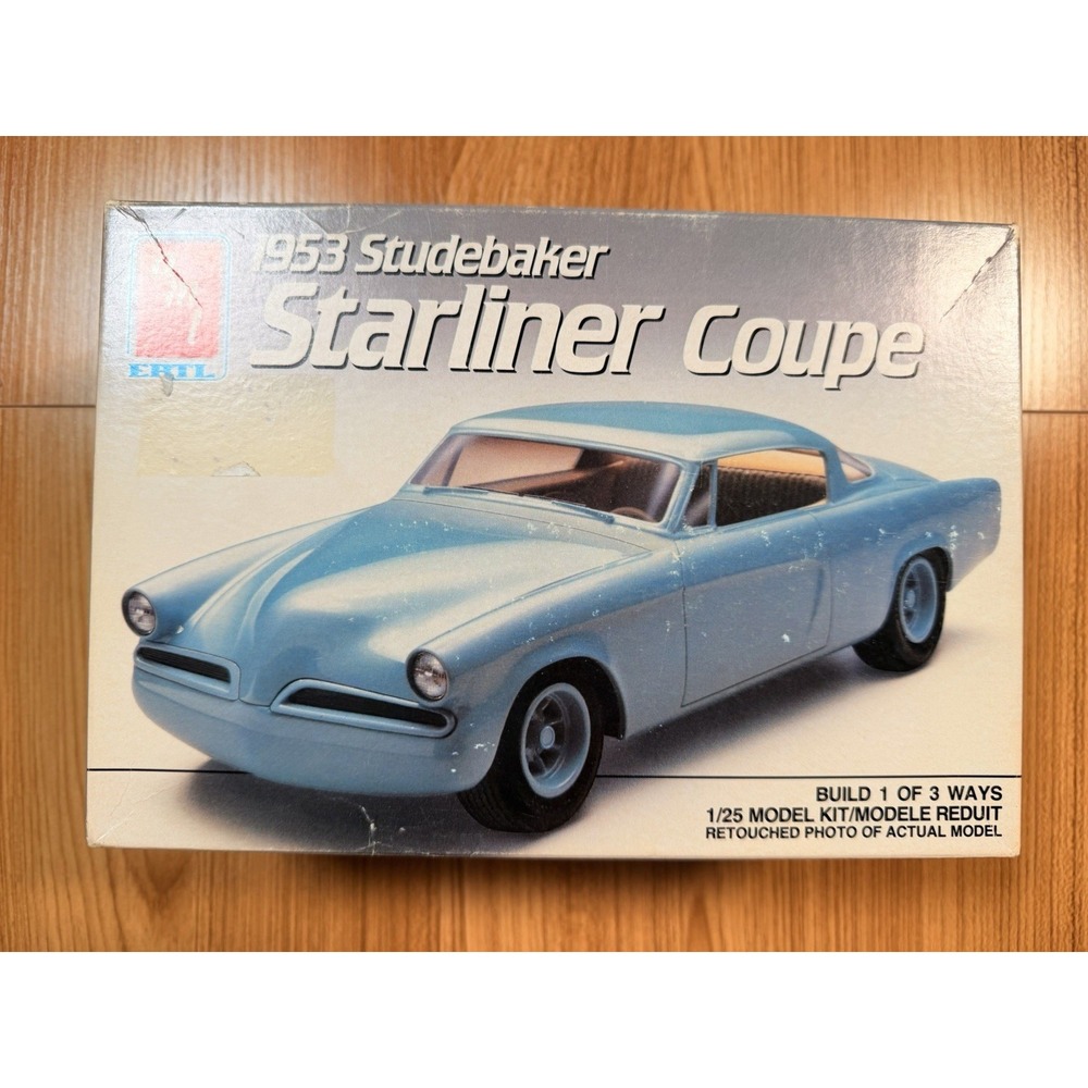 AMT ERTL 1/25 1953 Studebaker Starliner Coupe Model Kit #6955 Started
